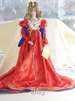 Franklin Mint Collectible Doll Porcelain The Queen of Hearts by Laine Gordon