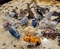 Franklin Mint Collection Of 26 Curio Cat Figurines All In New Condition