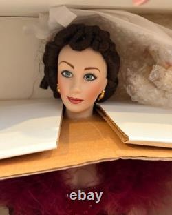 Franklin Mint Collector Doll Scarlet O' Hara with Box 22 inches tall with stand