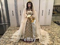 Franklin Mint Collector Porcelain Doll Aleksandra The Faberge Winter Bride COA