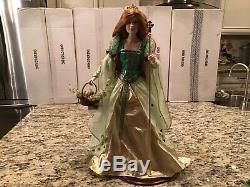 Franklin Mint Collector Porcelain Doll Brianna Princess of Tara with Scepter COA