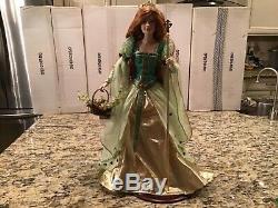 Franklin Mint Collector Porcelain Doll Brianna Princess of Tara with Scepter COA