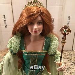 Franklin Mint Collector Porcelain Doll Brianna Princess of Tara with Scepter COA