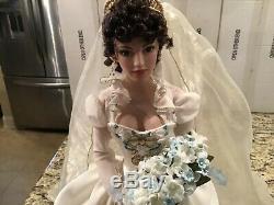 Franklin Mint Collector Porcelain Doll Katya The Faberge Summer Bride NICE