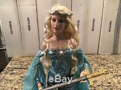 Franklin Mint Collector Porcelain Doll Lady of the Lake Camelot Series NICE