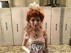 Franklin Mint Collector Porcelain Doll Pearl The Gibson Debutante COA & Numbered