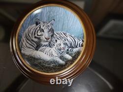 Franklin Mint Collector Tiger Plates Set of 9