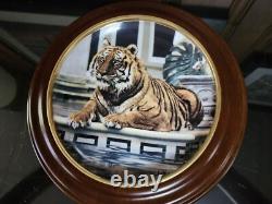 Franklin Mint Collector Tiger Plates Set of 9