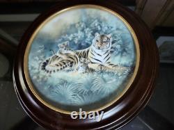 Franklin Mint Collector Tiger Plates Set of 9
