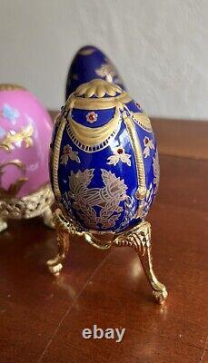 Franklin Mint Collector's Treasury of Eggs Figurines Lot of 5 One Marble