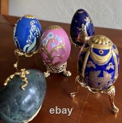 Franklin Mint Collector's Treasury of Eggs Figurines Lot of 5 One Marble