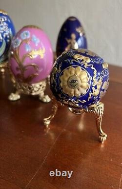 Franklin Mint Collector's Treasury of Eggs Figurines Lot of 5 One Marble