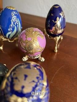 Franklin Mint Collector's Treasury of Eggs Figurines Lot of 5 One Marble