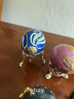 Franklin Mint Collector's Treasury of Eggs Figurines Lot of 5 One Marble