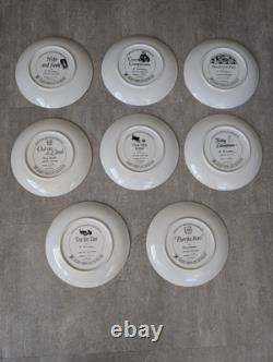 Franklin Mint Collectors Decorative Plates Cozy Companions Kitty Cats Set Of 8