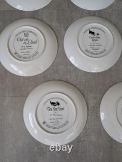 Franklin Mint Collectors Decorative Plates Cozy Companions Kitty Cats Set Of 8