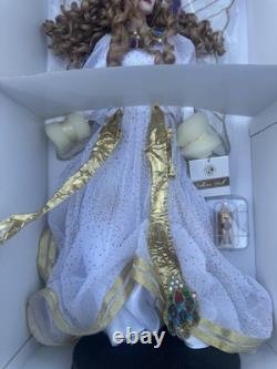 Franklin Mint Collectors Doll Porcelain White Angel Stained Glass BRAND NEW