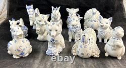 Franklin Mint Country Friends Complete Set of 12 Animal Creamers Hallie Greer