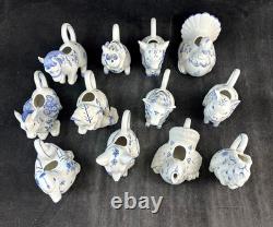 Franklin Mint Country Friends Complete Set of 12 Animal Creamers Hallie Greer