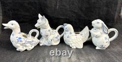 Franklin Mint Country Friends Complete Set of 12 Animal Creamers Hallie Greer