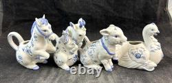 Franklin Mint Country Friends Complete Set of 12 Animal Creamers Hallie Greer