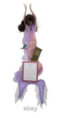 Franklin Mint Crystal Rose Angel Doll by Marty Noble With Box and COA