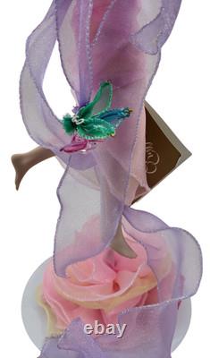 Franklin Mint Crystal Rose Angel Doll by Marty Noble With Box and COA