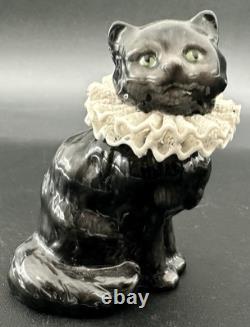 Franklin Mint Curio Cabinet Cat Collection Porcelain Lace Meissen Dresden Style