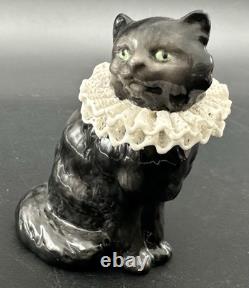 Franklin Mint Curio Cabinet Cat Collection Porcelain Lace Meissen Dresden Style