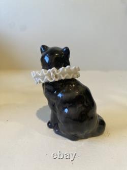 Franklin Mint Curio Cabinet Cat Collection Porcelain Lace Meissen Dresden Style