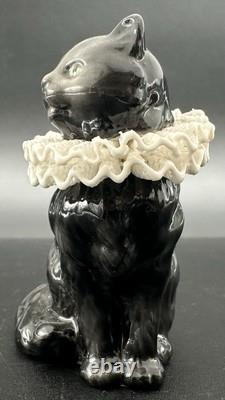 Franklin Mint Curio Cabinet Cat Collection Porcelain Lace Meissen Dresden Style