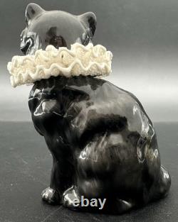 Franklin Mint Curio Cabinet Cat Collection Porcelain Lace Meissen Dresden Style