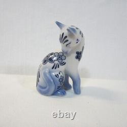 Franklin Mint Curio Cabinet Cat Figurines Lot of 13 in Porcelain, Glass & Metal