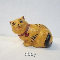 Franklin Mint Curio Cabinet Cat Figurines Lot of 13 in Porcelain, Glass & Metal