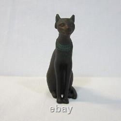 Franklin Mint Curio Cabinet Cat Figurines Lot of 13 in Porcelain, Glass & Metal