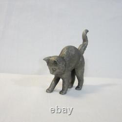 Franklin Mint Curio Cabinet Cat Figurines Lot of 13 in Porcelain, Glass & Metal