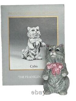 Franklin Mint Curio Cabinet Cats Collection CYBIS & Pamphlet RARE