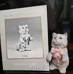 Franklin Mint Curio Cabinet Cats Collection CYBIS RARE