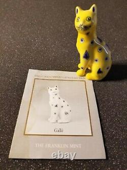 Franklin Mint Curio Cabinet Cats Collection Galle