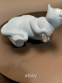 Franklin Mint Curio Cabinet Cats Parian Style 1988