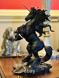 Franklin Mint DARK FURY Unicorn Porcelain Sculpture Figurine, Ruth Thompson KK-1
