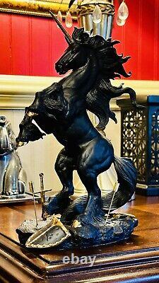 Franklin Mint DARK FURY Unicorn Porcelain Sculpture Figurine, Ruth Thompson KK-1