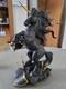 Franklin Mint Dark Fury Black Porcelain Unicorn Excellent Condition