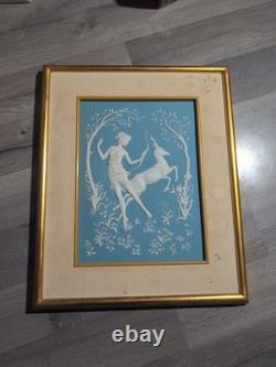 Franklin Mint Diana And The Stag Porcelain Wall Art 14 X 17. O6