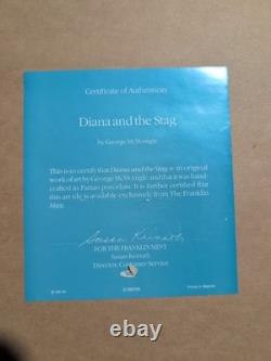 Franklin Mint Diana And The Stag Porcelain Wall Art 14 X 17. O6