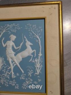 Franklin Mint Diana And The Stag Porcelain Wall Art 14 X 17. O6