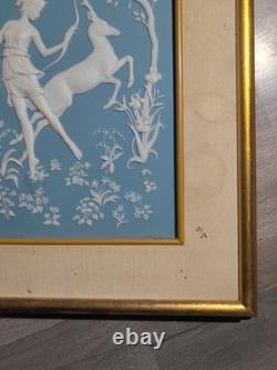 Franklin Mint Diana And The Stag Porcelain Wall Art 14 X 17. O6