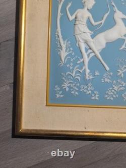 Franklin Mint Diana And The Stag Porcelain Wall Art 14 X 17. O6