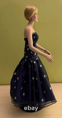 Franklin Mint Diana Princess Of Enchantment Starburst Gown Porcelain Doll