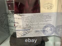 Franklin Mint Diana Princess Of Loveliness Burgundy Velvet Gown Porcelain Doll